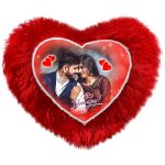 Cushion Heart Shape With Photo Print (12x12 Inch)