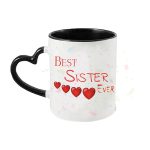 Coffee Mug Heart Handle With Photo/Text Print